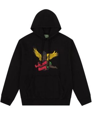 DENIM TEARS Cherub Hoodie Dt399" - Black