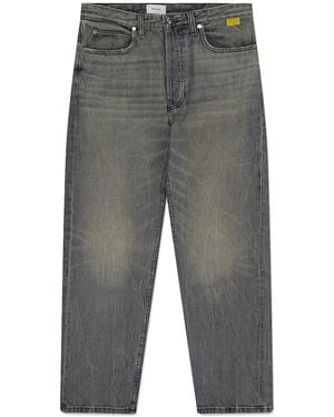 Rhude Denim Straight-Fit Jeans Rhdmjns0038 Gry" - Black