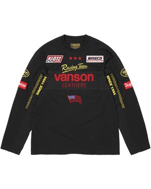 Supreme Vanson Leathers L/S Top "Ss26 - Black