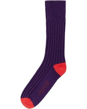 Aimé Leon Dore Heavyweight Crew Socks Nb23As001" - Black