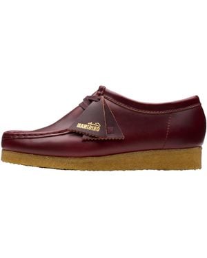 Clarks Originals Wallabee "Damson Leather" 26177749" - Red
