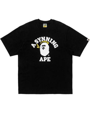 A Bathing Ape Spotify X Central Cee University Relaxed Fit T-Shirt 001Tel731933Cblk" - Black