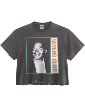 Triple Sevens Free Oj T-Shirt "Faded" Ts7084" - Black
