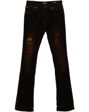 Purple Brand Super Stack Flare Jeans P072 Fvfm424" - Black