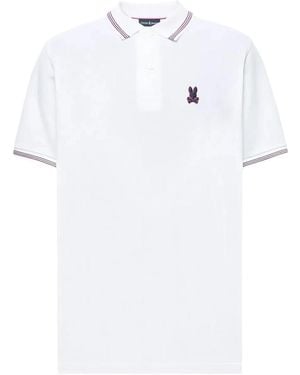Psycho Bunny Andre Pique Polo Shirt Mt0100121 100" - Black