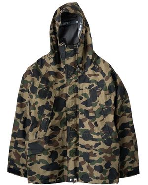 A Bathing Ape Gore-Tex 1St Camo Snowboard Jacket "Camo" 001Hjh701001M" - Black