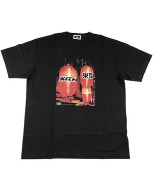 Kith Tokyo Lantern Lights T-Shirt Khm034703 001" - Black