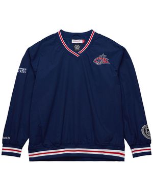 Mitchell & Ness Classic Nylon Pullover Current Logo "Nhl Jackets" Ojpo7221 Cbjyypppnavy" - Blue