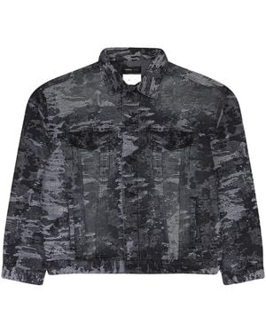Purple Brand Jacquard Jacket Denim Jackets Prp Xotw 0031" - Black