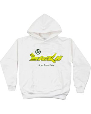 Sicko Bornfrompain Og Pain Hooded Sweatshirt Lime" Sck004" - Black