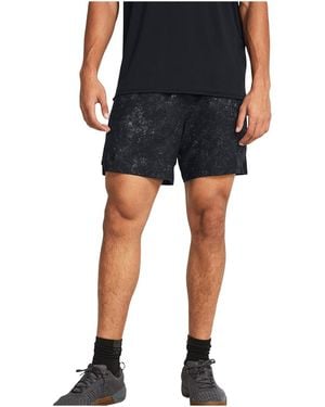 Under Armour Vanish Woven 6" Camo Training Shorts 1376784 003" - Black
