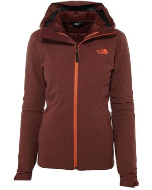 The North Face Thermoball Triclimate Jacket "Barolo Heather" A2Tdk E0H" - Red