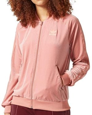 adidas Velvet Vibes Sst Track Jacket "Raw" Cw0273" - Black