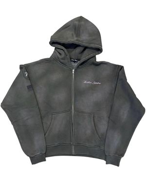 THIRTEENTH STUDIO Star Hoodie "Faded Charcoal" 10092572" - Black