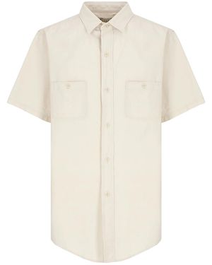 MM6 by Maison Margiela Short Sleeve Cotton Shirt S50Dr0010M30022103" - Black