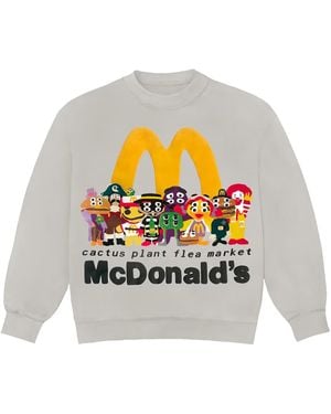 Travis Scott Cpfm X Mcdonald's Cactus Buddy! And Friends Crewneck Sweatshirt "Cement" Cpfm65" - Black