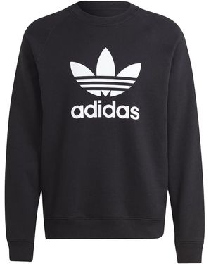 adidas Adicolor Classics Trefoil Crewneck Sweatshirt Im4500" - Black