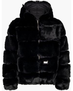 Supreme Wtaps Faux Fur Hooded Jacket "fw 21" - Black
