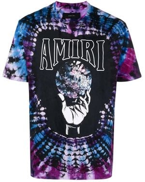 Amiri Crystal Ball Tie-Dye T-Shirt Ps23Mjg029 510" - Black