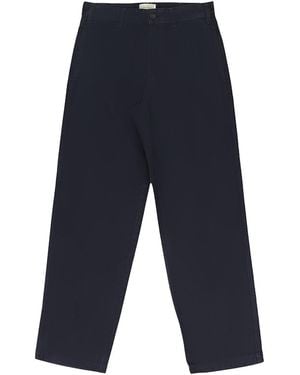 Aimé Leon Dore Garment Dyed Straight Fit Trousers "Dark" Fw23Wp015 Charcoal Art" - Black