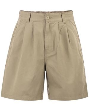 Carhartt Marv Shorts "Iroko Stone Washed" I034813 3Ir 06" - Black