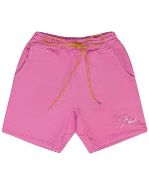 Rhude Heavyweight Shorts Rhfw22Sh07012611 Pnk" - Black