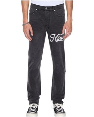 Ksubi Chtich Outfield Jeans "Powder" Mps25Dj108" - Black