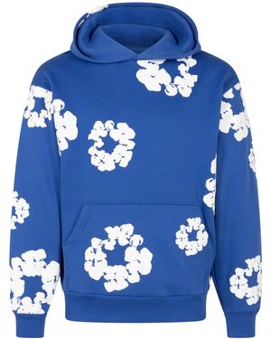 DENIM TEARS The Cotton Wreath Sweatshirt "Royal" Dt10" - Blue