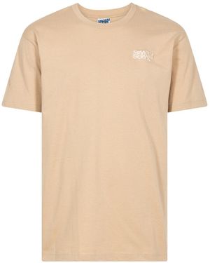 Stadium Goods Tonal Stacked Embroidery Logo T-Shirt "Tonal Sand" Sgs0524" - Black