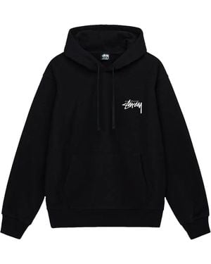 Stussy 8 Ball Fade Hoodie Stus446" - Black