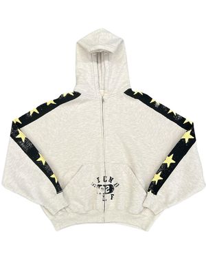 Secnd Slf All Star Field Day Zip-Up Hoodie "Heather Alfphd Hea" - Black