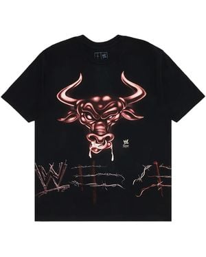 Travis Scott Cactus Jack X Wwe Know Your Role The Rock T-Shirt Cpfm26" - Black