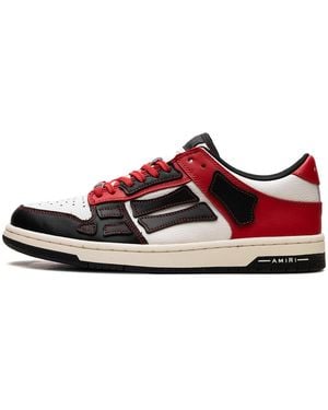 Amiri Cny Skel Top Low Trainers Amfosr1021 009" - Red