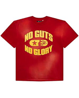 HELLSTAR Bounty Hunter No Guts No Glory T-Shirt Hsr244" - Red