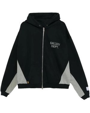 GALLERY DEPT. Contrast Panel Sweatshirt "Washed Heather" Gd170" - Black