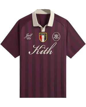 Kith Shadow Stripe Marcel Soccer Jersey "Rave" Khm032089 698" - Purple