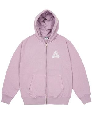 Palace Pigment Wash Tri-Ferg Hood "Lilac" P0027" - Black