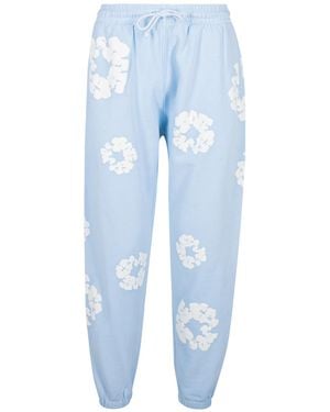DENIM TEARS The Cotton Wreath Joggers "Powder" Dt088" - Black