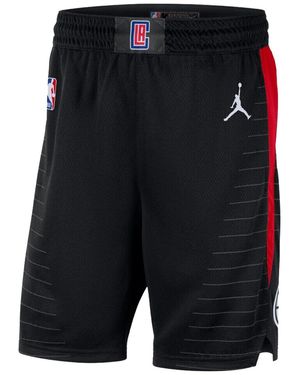 Nike Air X Nba La Clippers Swingman Shorts University Rush Cv9563 010" - Black