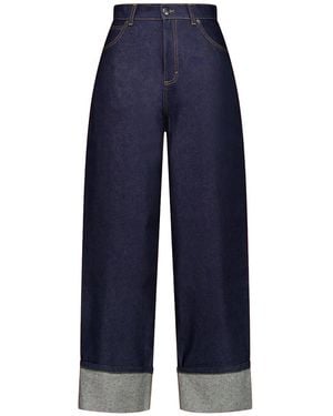 Charles Jeffrey Knitted Pocket Loose Fit Jeans 52040201" - Black