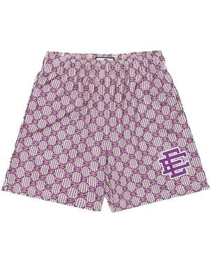 Eric Emanuel Gg Monogram Shorts Ee1015" - Purple