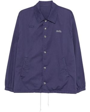 Undercover Drawstring Hem Blouson Up1F4204" - Blue
