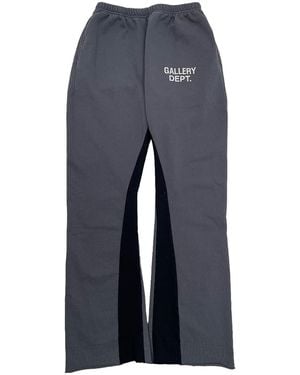 GALLERY DEPT. Gd Logo Flare Joggers "Charcoal Gd061" - Black