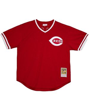 Mitchell & Ness Cincinnati Reds Mlb 1984 Jersey "Pete Rose" Abpj3091 Cre84Prsscar"