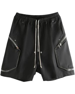 Rick Owens Heizer Bela Shorts Ru01F2376 Te 09" - Black