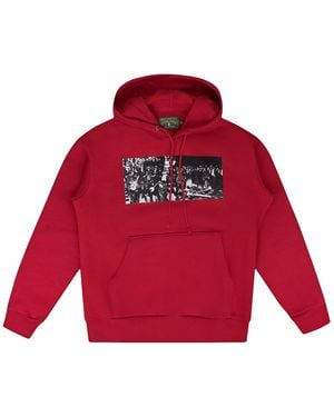 DENIM TEARS Srca Graphic 1 Hoodie Dt670" - Red