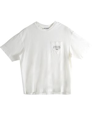 Acne Studios Logo Pocket T-Shirt "Off" Fn Ux Tshi000290 Off" - Black
