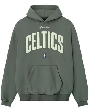 Fear Of God Essentials Celtics 90S Hoodie "Balsam" 192Nb256907F" - Green