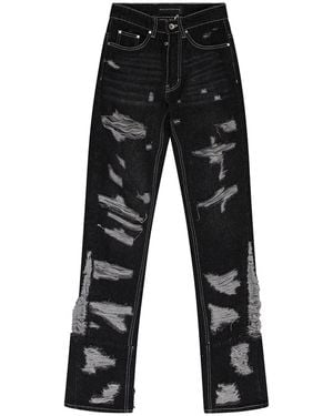 Who Decides War Gnarly Straight-Fit Jeans 1120780002Ss24" - Black