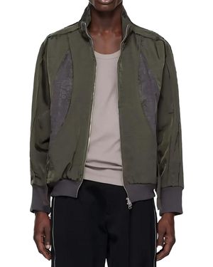 Song For The Mute Teardrop Track Jacket 251 Mjk116 Toghcha" - Black
